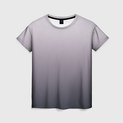 Женская футболка Бледный серо-пурпурный градиент