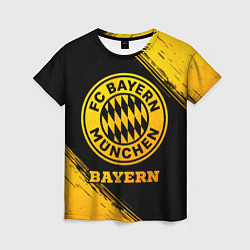 Женская футболка Bayern - gold gradient