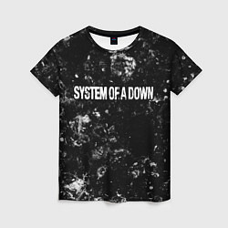 Женская футболка System of a Down black ice
