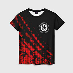 Футболка женская Chelsea sport grunge, цвет: 3D-принт