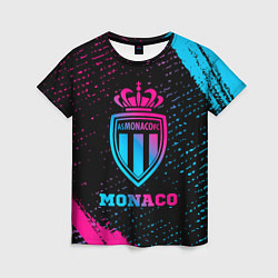 Футболка женская Monaco - neon gradient, цвет: 3D-принт