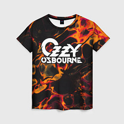 Женская футболка Ozzy Osbourne red lava