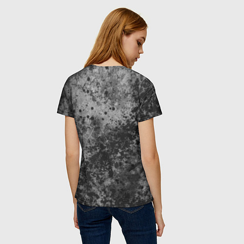 Женская футболка Абстракция - серый пунш / 3D-принт – фото 4
