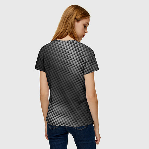 Женская футболка Infiniti sport carbon / 3D-принт – фото 4