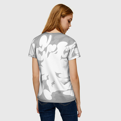 Женская футболка Muse рок панда на светлом фоне / 3D-принт – фото 4