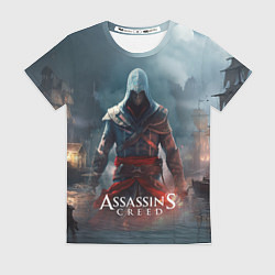 Футболка женская Assassins creed ночной город, цвет: 3D-принт