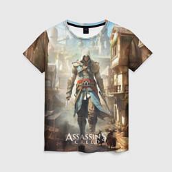 Женская футболка Assassins creed старый город