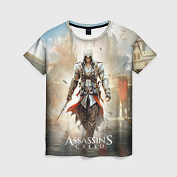 Женская футболка Assassins creed poster game