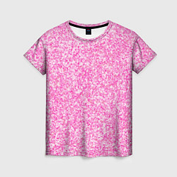 Женская футболка Светло-розовый текстура напыление