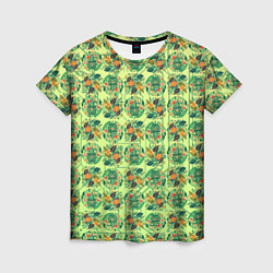 Женская футболка Паттерн флоры