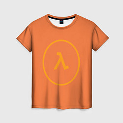 Футболка женская Half-Life оранжевый, цвет: 3D-принт