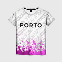 Женская футболка Porto pro football посередине
