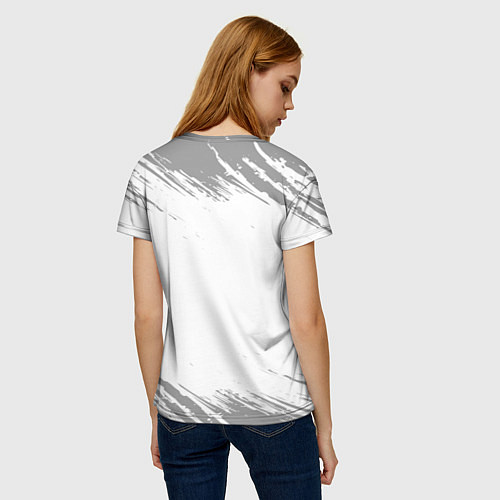 Женская футболка Bayer 04 sport на светлом фоне / 3D-принт – фото 4