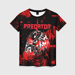 Женская футболка Predator blood