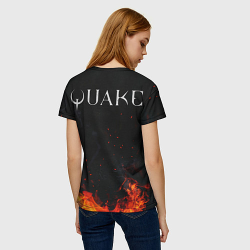 Женская футболка Quake one / 3D-принт – фото 4