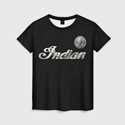 Женская футболка Indian Motorcycles FirenMarble