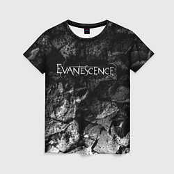 Женская футболка Evanescence black graphite