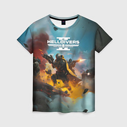 Женская футболка Helldivers 2 art for the game