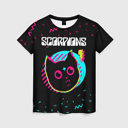 Женская футболка Scorpions - rock star cat
