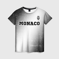 Женская футболка Monaco sport на светлом фоне посередине