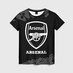 Женская футболка Arsenal sport на темном фоне