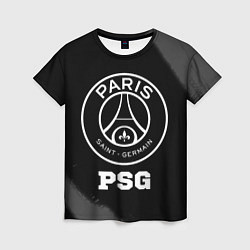 Футболка женская PSG sport на темном фоне, цвет: 3D-принт