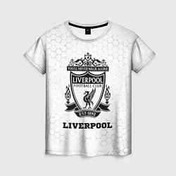 Женская футболка Liverpool sport на светлом фоне