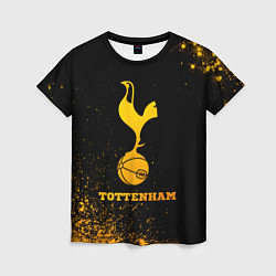 Женская футболка Tottenham - gold gradient