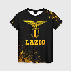 Женская футболка Lazio - gold gradient