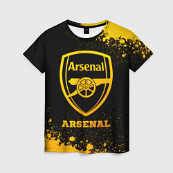 Женская футболка Arsenal - gold gradient