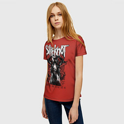 Футболка женская Slipknot rock band, цвет: 3D-принт — фото 2