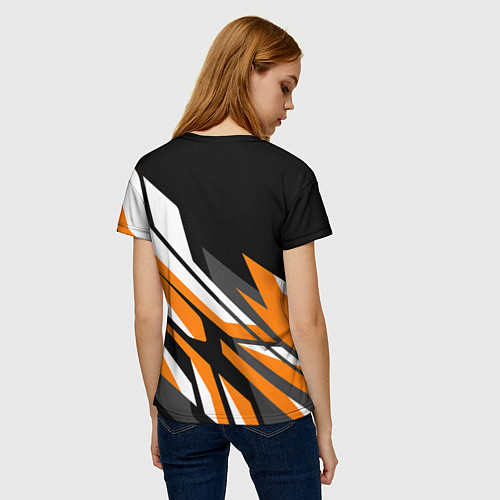 Женская футболка Corner lines / 3D-принт – фото 4