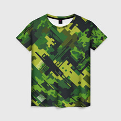 Женская футболка Camouflage - pattern ai art