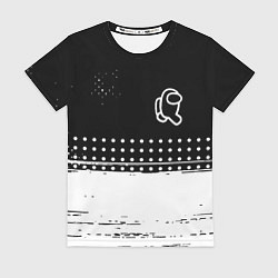 Женская футболка Among us геометрия