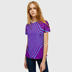 Футболка женская Четырёх конечная звезда, цвет: 3D-принт — фото 2