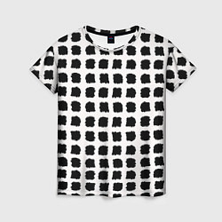 Женская футболка Лаконичные мазки квадраты