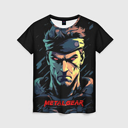 Женская футболка Веном Снейк Metal gear game