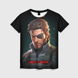 Женская футболка Веном Снейк из игры Metal gear