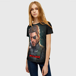 Футболка женская Веном Снейк из игры Metal gear, цвет: 3D-принт — фото 2