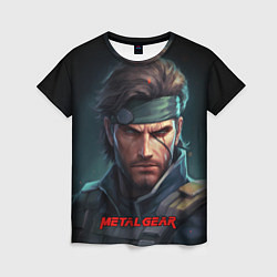 Женская футболка Веном Снейк из игры Metal gear