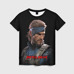 Женская футболка Веном Снейк из игры Metal gear