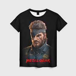 Женская футболка Веном Снейк из игры Metal gear