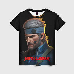 Женская футболка Веном Снейк из игры Metal gear