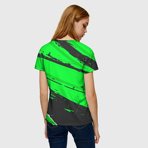 Женская футболка Haval sport green / 3D-принт – фото 4