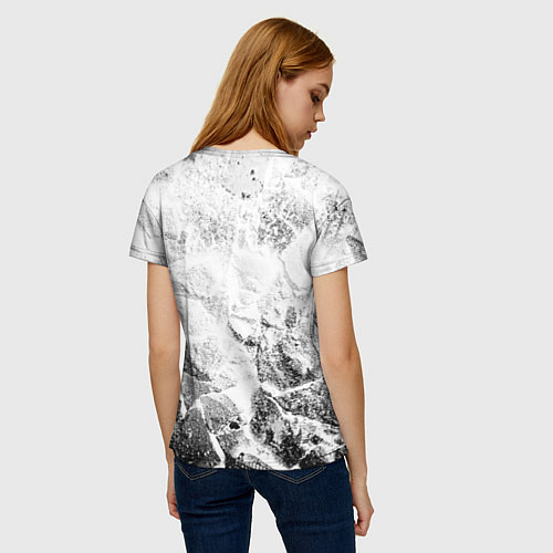 Женская футболка Metro Exodus white graphite / 3D-принт – фото 4