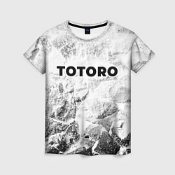 Женская футболка Totoro white graphite