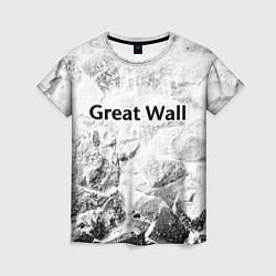 Женская футболка Great Wall white graphite