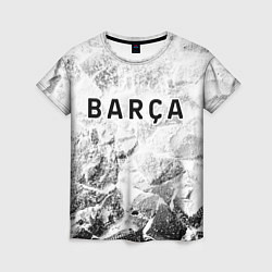 Женская футболка Barcelona white graphite