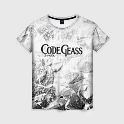 Женская футболка Code Geass white graphite