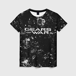 Женская футболка Gears of War black ice
